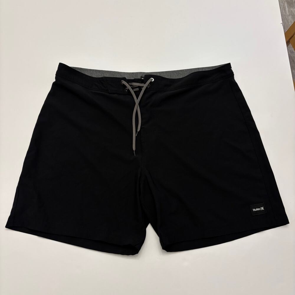 Hurley Phantom Board Shorts Mens 38 Black Stretch Surf Swim Trunks Recycled